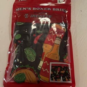 NWT Ironyte Men's Boxer Briefs - Taco and Hot Sauce Print